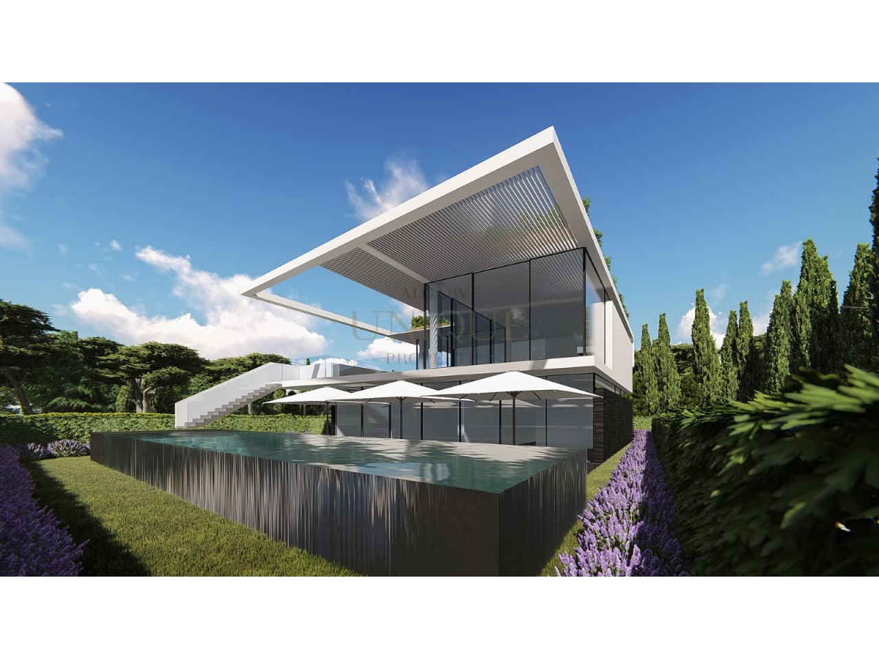 Moradia contemporânea em projeto