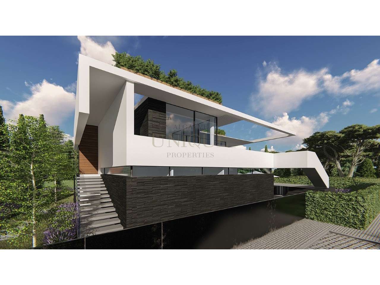 Moradia contemporânea em projeto