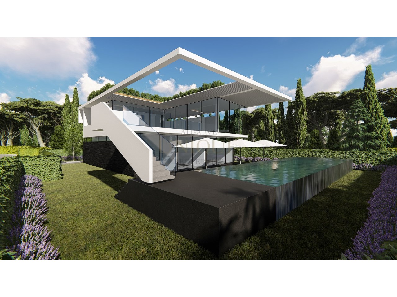 Moradia contemporânea em projeto