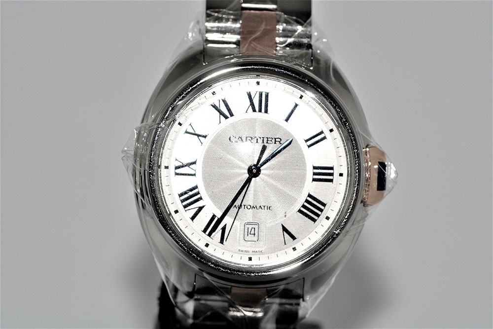 Relógio de pulso Cartier em aço e ouro rosa