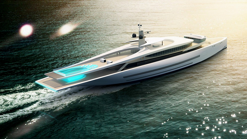 Fluyt é o novo super iate com 110 m de elegância